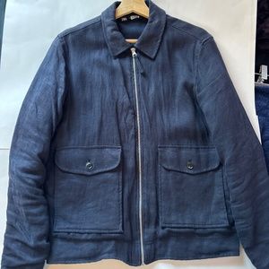 Men’s zara linen zip up jacket